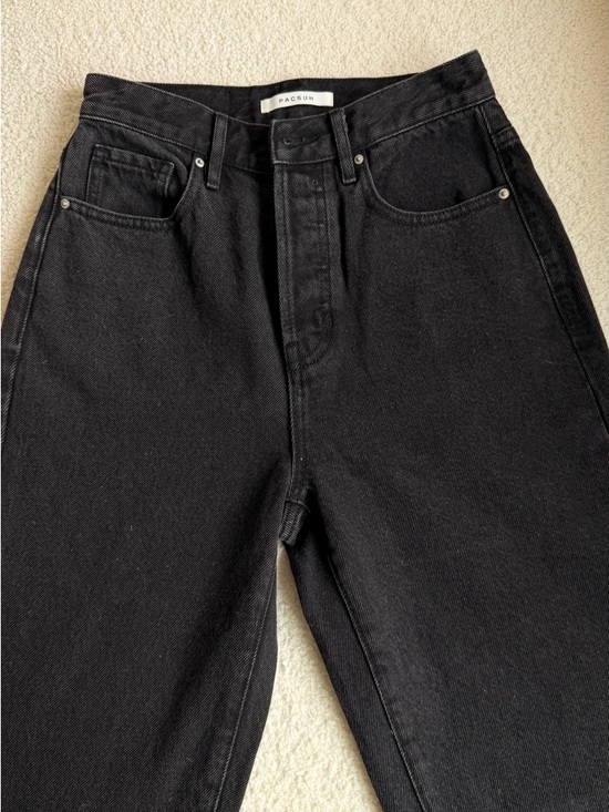 PacSun Denim - PacSun Black High-Rise Button-Fly Jeans